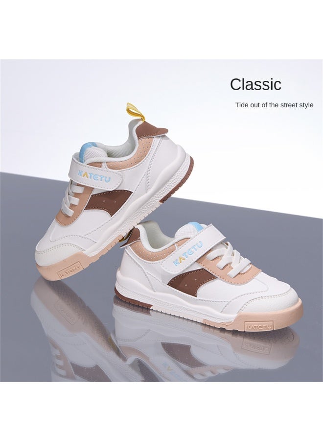 Same As In-store】children's Casual Sneakers, Autumn Fashion Versatile German Training Shoes, Leisure Campus Student White Shoes - Image 4