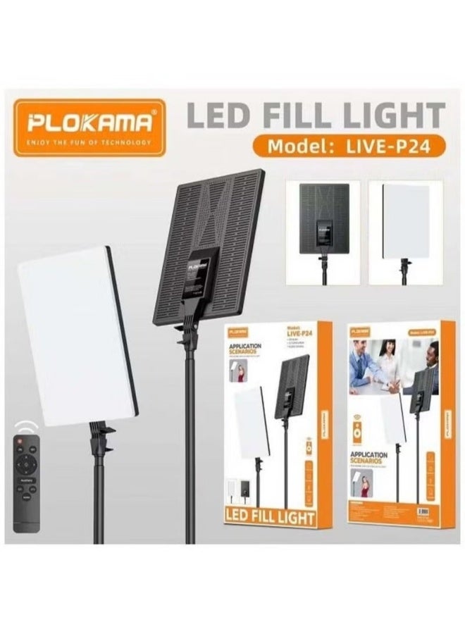 PLOKAMA Live P24 Professional LED Fill Light – Studio Lighting for Photography & Videography - Image 3