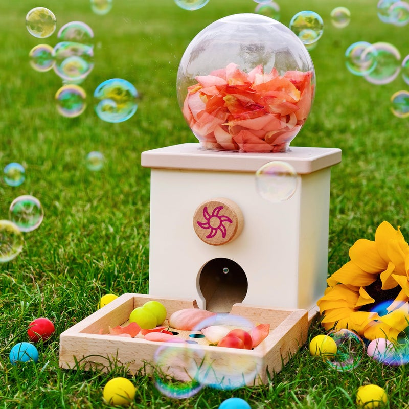 QimuMku 9.6" Wooden Gumball Machine Counting Montessori Toys for 3 4 5 Years Old Boys Girls, Toddler Preschool Learning Activities Toy for Kids Ages 4-8, Birthday Gifts Sensory Toys - Image 5