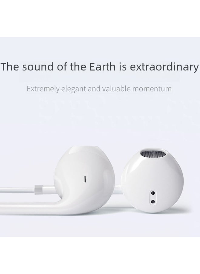 Generic - Suitable For Apple Android Mobile Phone In-ear Lightning Wire Control Type-c Huawei Iphone15 Headset-Color:P56 (Apple Flat Head Bluetooth Edition) - Image 1