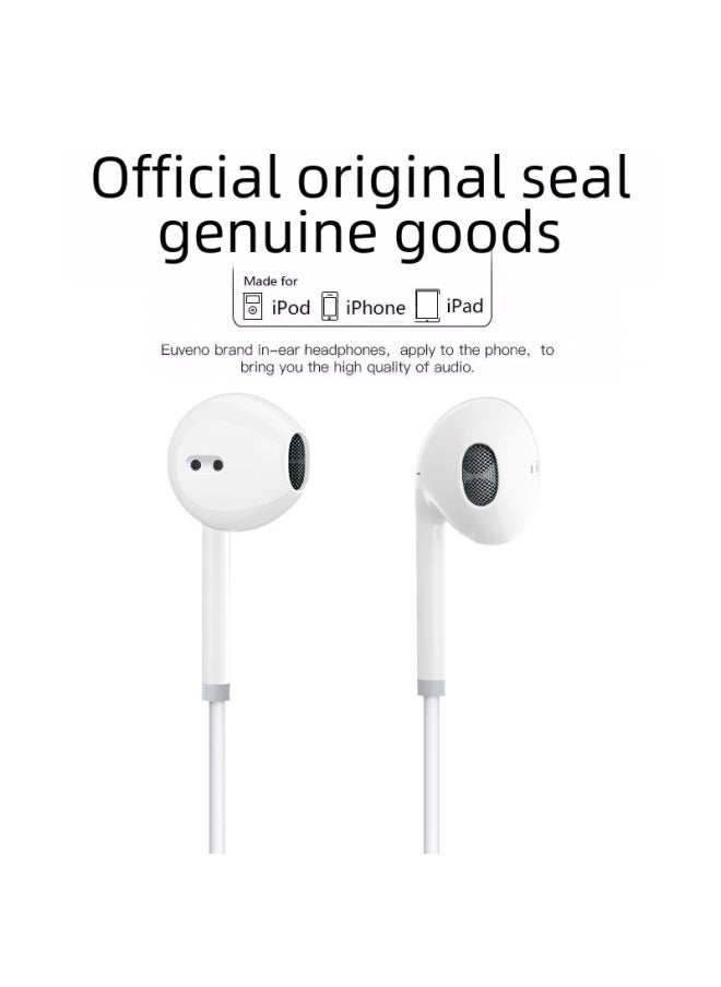 Generic - Suitable For Apple Android Mobile Phone In-ear Lightning Wire Control Type-c Huawei Iphone15 Headset-Color:P56 (Apple Flat Head Bluetooth Edition) - Image 1