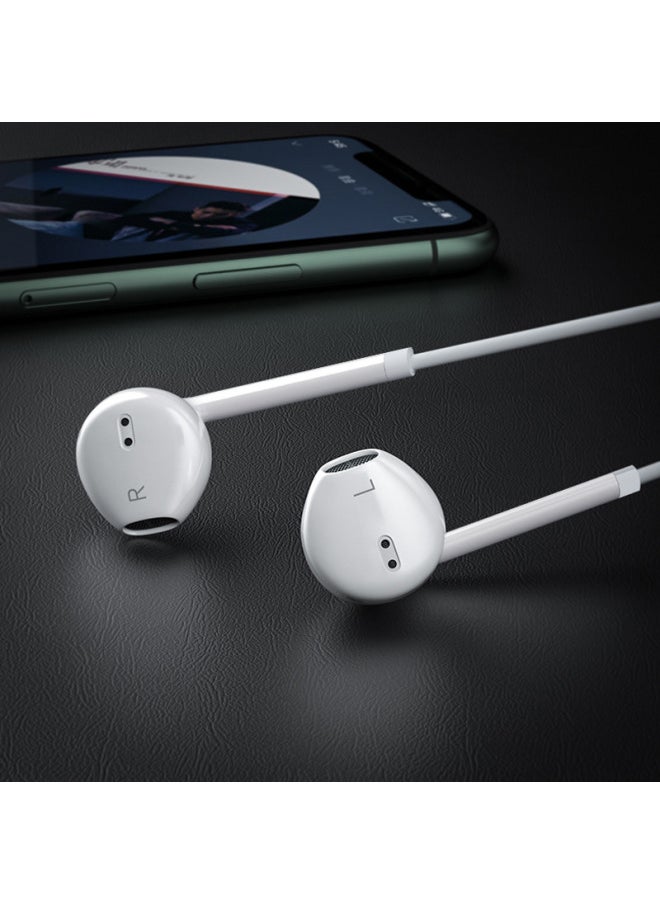 Generic - Suitable For Apple Android Mobile Phone In-ear Lightning Wire Control Type-c Huawei Iphone15 Headset-Color:P56 (Apple Flat Head Bluetooth Edition) - Image 1