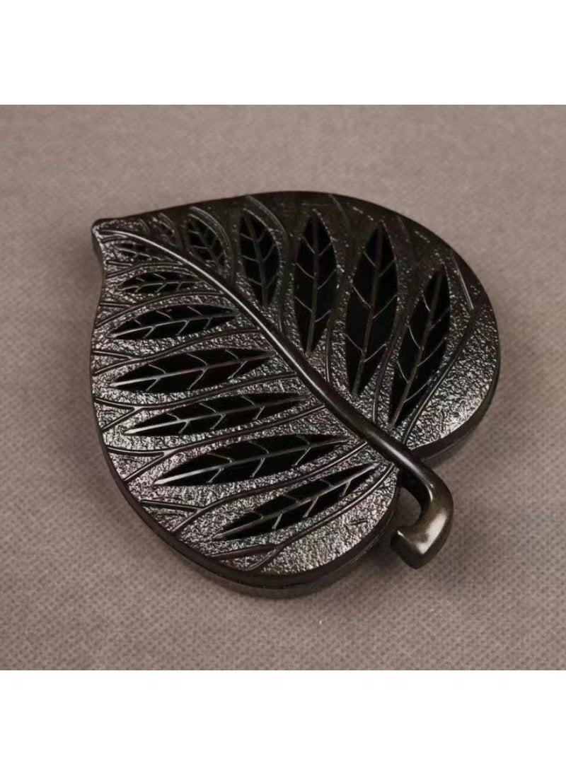 Y&D - Bodhi Leaf Aromatherapy Box Retro Incense Holders Home Creative Desktop Ornaments-Retro11*9.5*2cm - Image 1