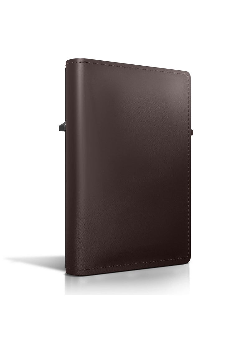 Generic - AirTag Wallet, Trackable Wallet with AirTag Holder, RFID-Blocking Minimalist Leather Wallet, Slim Leather Airtag Wallet, Men and Women, Smart Wallet, AirTag Not Included (Mocha) - Image 1