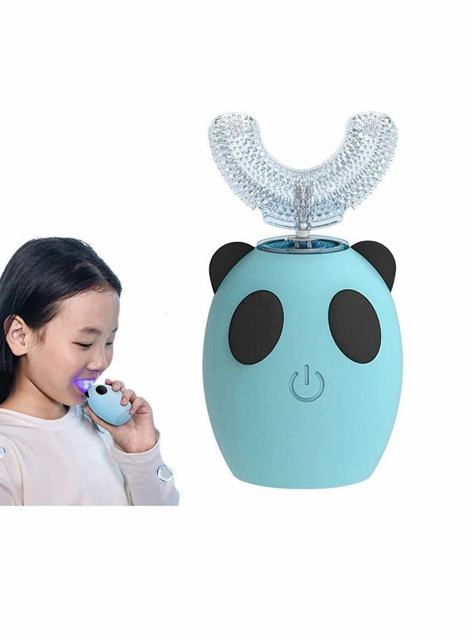 360° Kids U-shaped Auto Toothbrush, Children Auto Brush, KASTWAVE U-shape Ultrasonic Toothbrush with 3 Modes, Whole Mouth Baby Toothbrush, U Shaped Toothbrush of Cleaning for Kids 8-15 Year