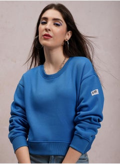 Relaxed Fit Crop Sweatshirt with Patch Detail - pzsku/Z6F5A066612F0A6B75285Z/45/_/1734941381/cc387391-65d1-4522-ab6d-bcc92453cfd5