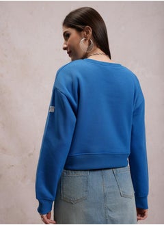 Relaxed Fit Crop Sweatshirt with Patch Detail - pzsku/Z6F5A066612F0A6B75285Z/45/_/1734941384/c90ca39e-8ffc-437a-b0c2-0df619de7249