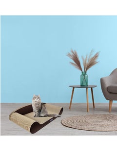 NNC PETS Cat Scratching Board pad or card with Catnip, Cat toy, Simple, High Density, Beautiful Modern Design, Attractive Scratching, Rectangular Sloppy, Cozy Cat Scratching, Large 60 Cm Length  - Image 2