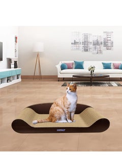 NNC PETS Cat Scratching Board pad or card with Catnip, Cat toy, Simple, High Density, Beautiful Modern Design, Attractive Scratching, Rectangular Sloppy, Cozy Cat Scratching, Large 60 Cm Length  - Image 5