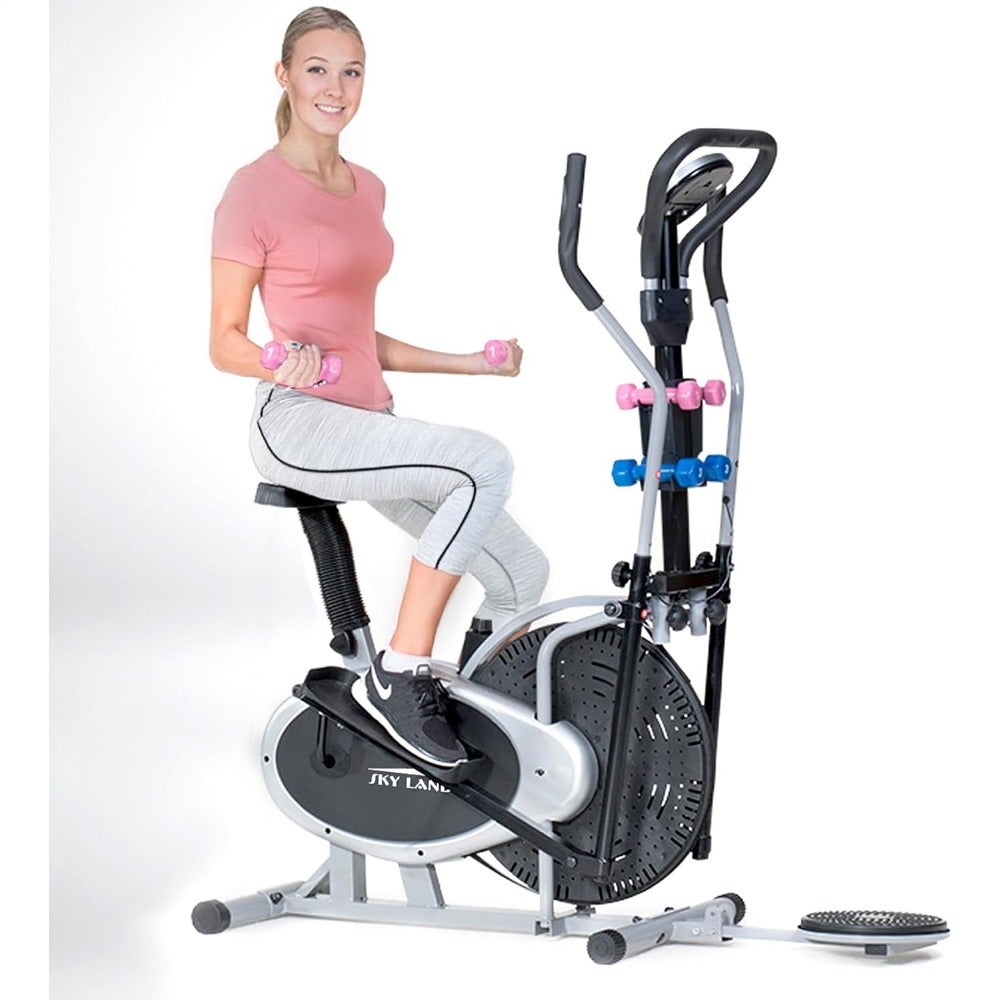 ERYHSKY LAND Elliptical Exercise Bike and Orbitrek Cross Trainer for HomeSDS