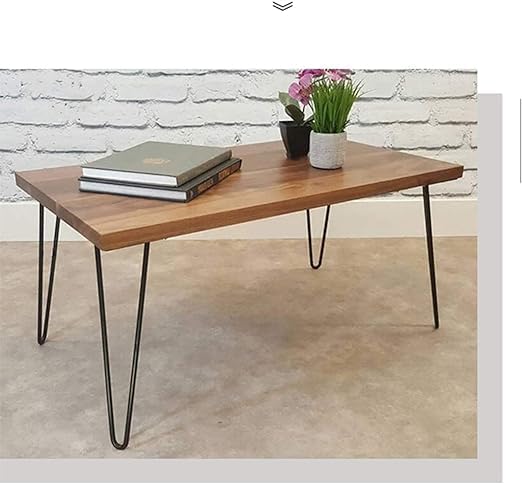 Ventuos ventuos New Town 30 Hairpin Legs Table Desk Bench Metal Legs Solid Iron Bar Baking Finish Hairpin Table Legs Black  - Image 3