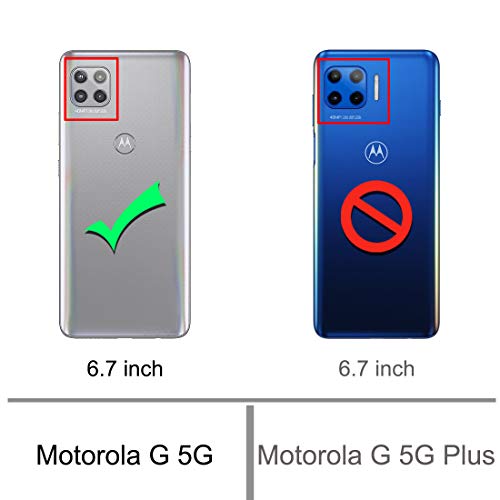 Osophter for Moto One 5G Ace Case Shock-Absorption Flexible TPU Rubber Protective Cell Phone Cover for Motorola Moto One 5G UW Ace(Red) - Image 2