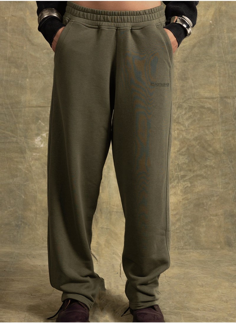 In Your Shoe Olive Wide Leg Swants  - Image 3