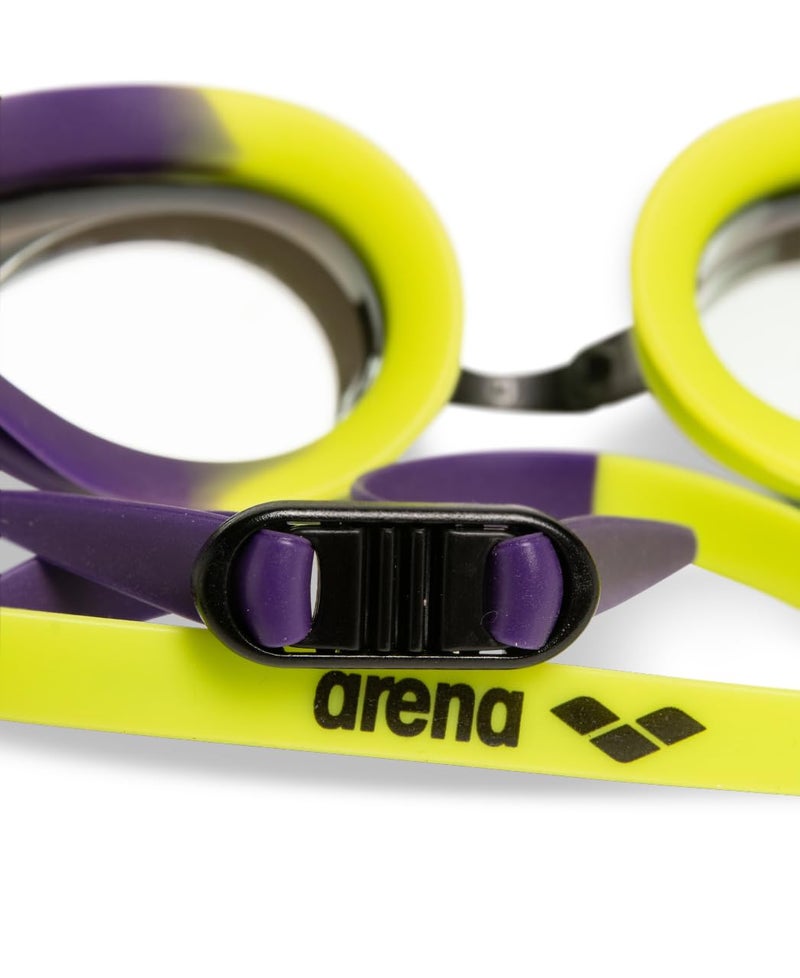 ARENA Tracks Unisex Adult Essential Racing Swim Goggles for Competitive Swimmers Men and Women FINA-Approved Anti-Fog Coated Mirror Lens, Violet/Plum/Arctic Lime - Image 4