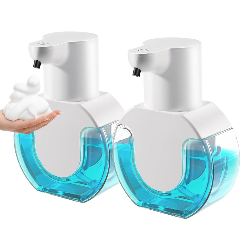 VZZNN 2 Pack Automatic Foaming Soap Dispenser 142oz420ML Touchless Automatic Foaming Soap DispenserRechargeabled Wall Mounted Smart Pump for Bathroom Kitchen - Image 2