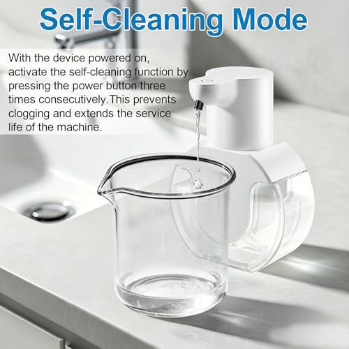 VZZNN 2 Pack Automatic Foaming Soap Dispenser 142oz420ML Touchless Automatic Foaming Soap DispenserRechargeabled Wall Mounted Smart Pump for Bathroom Kitchen - Image 3
