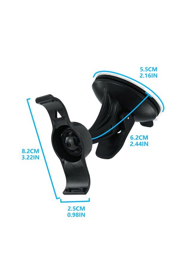 EKIND Car Windscreen Windshield Suction Cup Mount Holder Cradle For GPS Garmin Nuvi 40 40LM (Compare to Garmin 010-11765-01) Black - Image 2