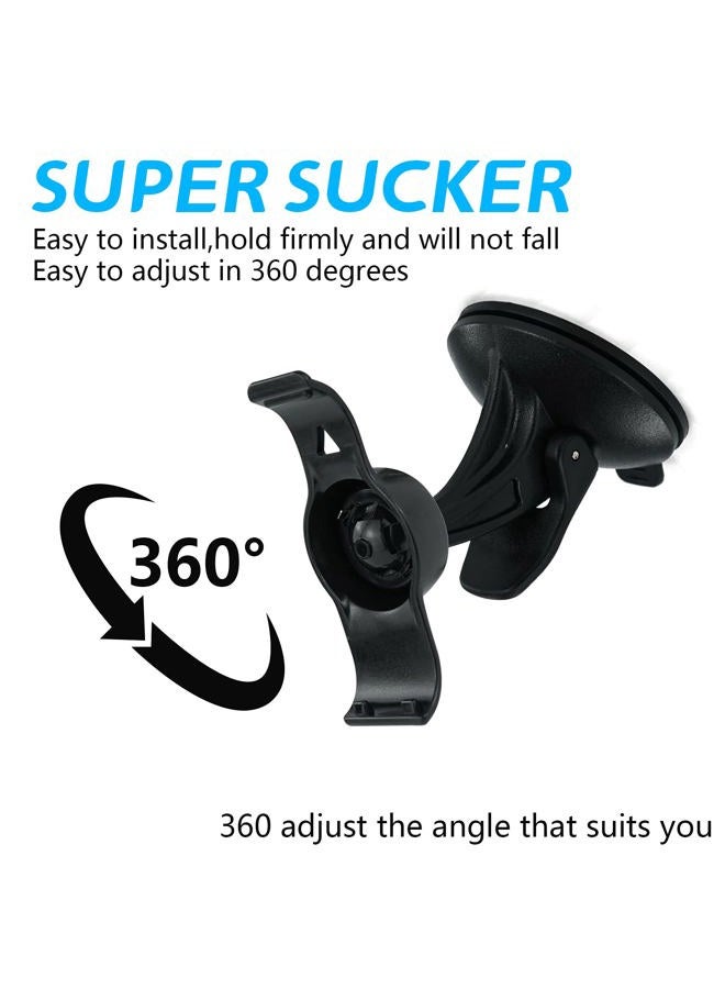 EKIND Car Windscreen Windshield Suction Cup Mount Holder Cradle For GPS Garmin Nuvi 40 40LM (Compare to Garmin 010-11765-01) Black - Image 3