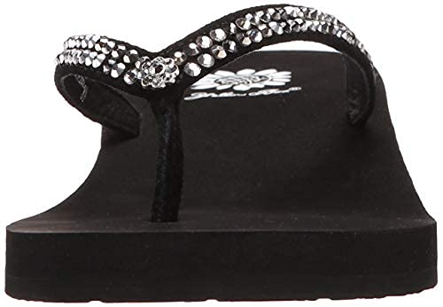 Yellow Box Women's Jello Sandal, Black Pewter, 7 M US - Image 3