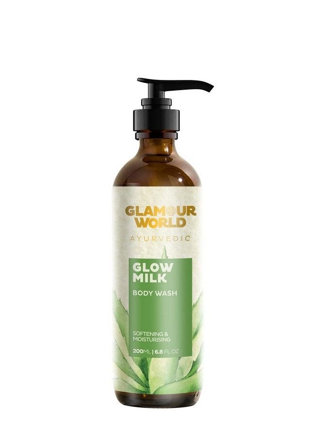 GLAMOUR WORLD - Ayurvedic Glow Milk Body Wash; Gentle Body Wash That Cleanses Skin Enriched With Aloe Verahoneycoconut Milk - Image 1