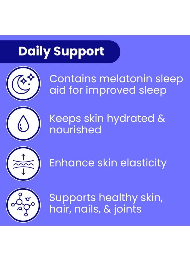 Sanar Naturals - Sanar Naturals Collagen Pills Beauty Sleep with Melatonin 6 mg - Boost Hair Skin Nails Joints - Hydrolyzed Collagen for Women and Men, Collagen Peptides Supplement, 150 Capsules - Image 1