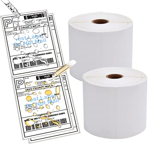 9527 Product 4x6 Direct Thermal Shipping Labels for Zebra 2844 ZP-450 ZP-500 ZP-505,Blank,450 Labels/Roll, 1" Core,Total 4 Rolls - Image 3