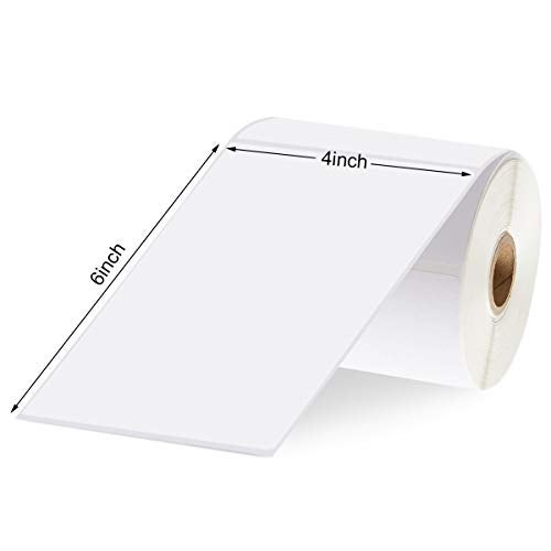 9527 Product 4x6 Direct Thermal Shipping Labels for Zebra 2844 ZP-450 ZP-500 ZP-505,Blank,450 Labels/Roll, 1" Core,Total 4 Rolls - Image 4