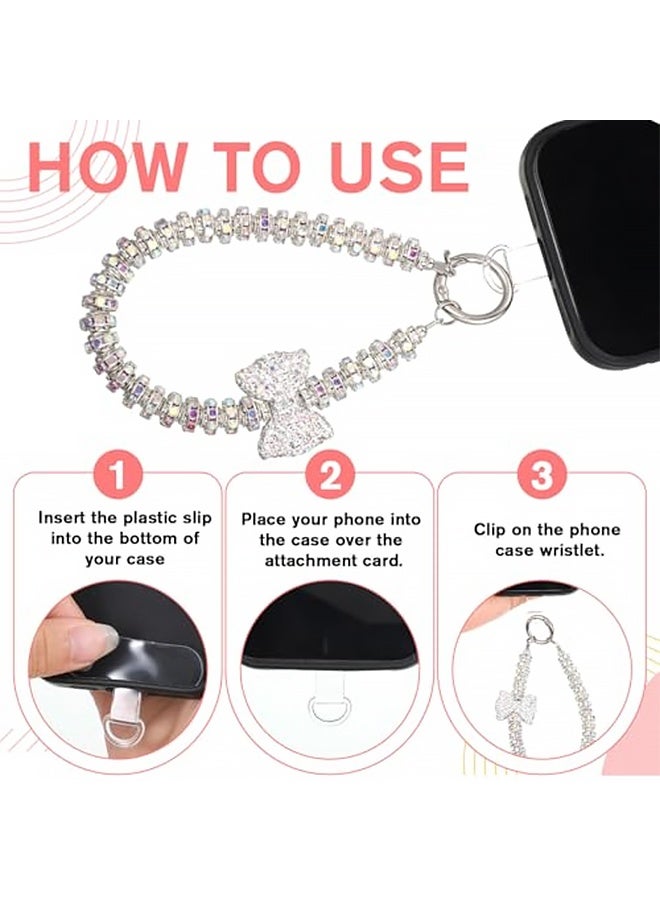 Quantum 2 PCS Bowknot Phone Chain, Cellphone Chain Lanyard, for Keys Bow keychain Wristlet Cell Phone Lanyards - Image 3