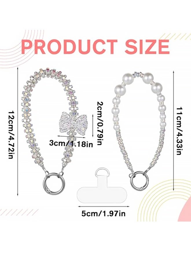 Quantum 2 PCS Bowknot Phone Chain, Cellphone Chain Lanyard, for Keys Bow keychain Wristlet Cell Phone Lanyards - Image 2