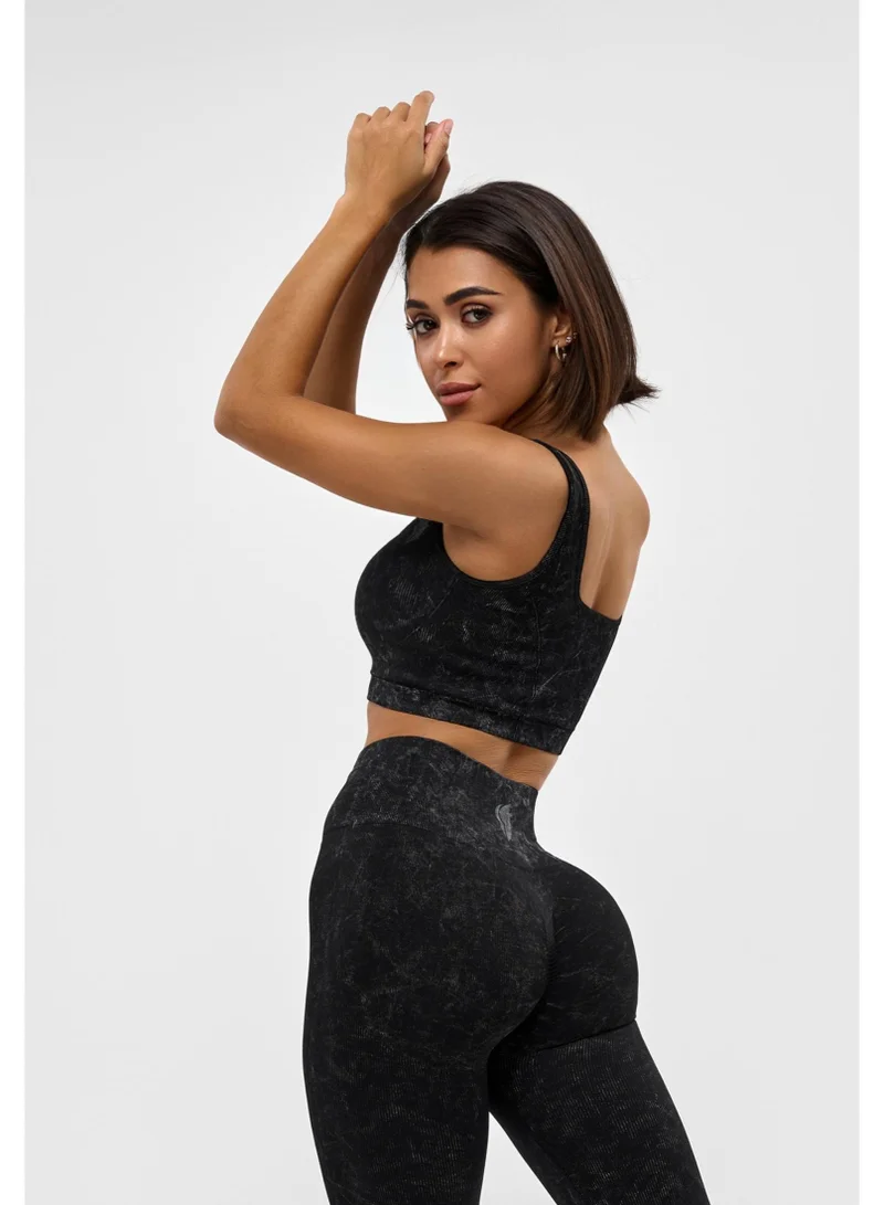 Bona Fide Marble Top Black Marble Sports Bra for Women for Women | Best Price UAE