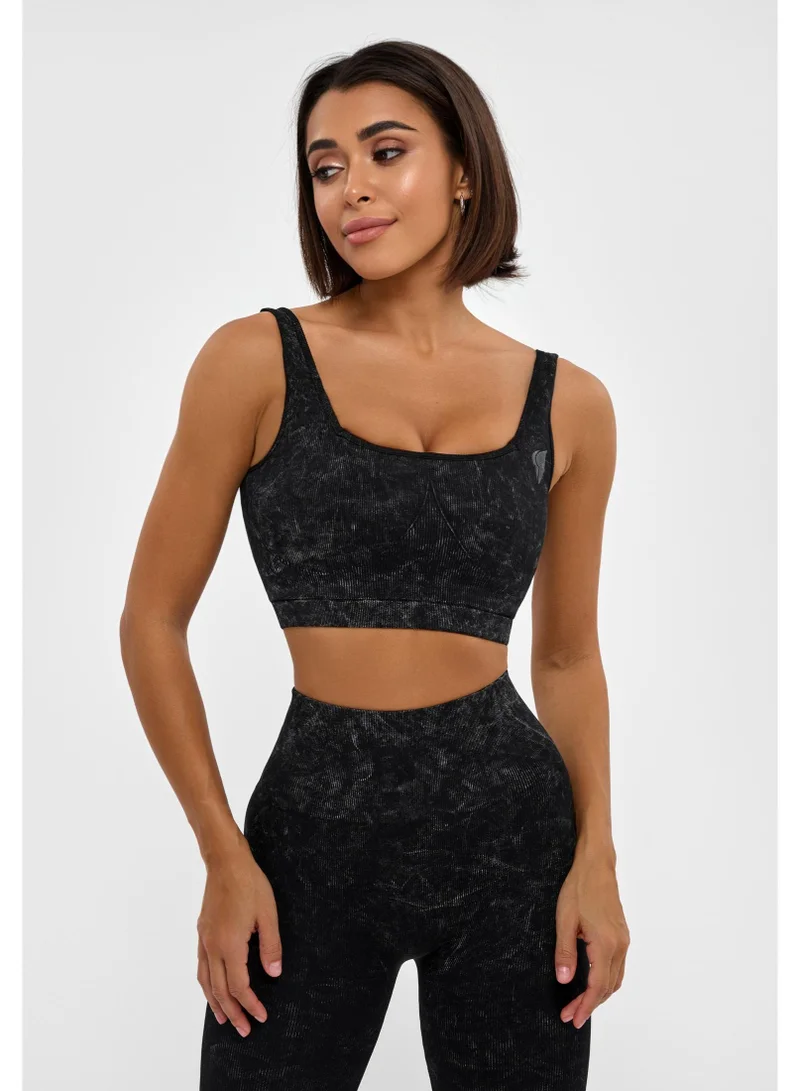 Bona Fide Marble Top Black Marble Sports Bra for Women for Women | Best Price UAE