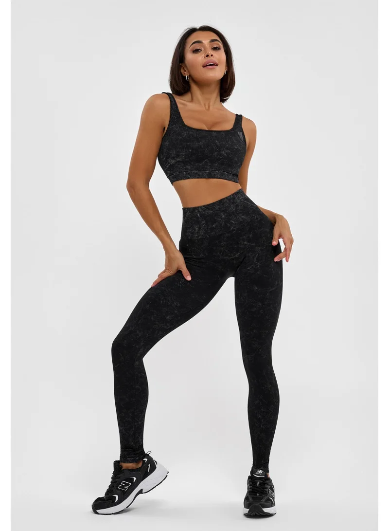 Bona Fide Marble Top Black Marble Sports Bra for Women for Women | Best Price UAE