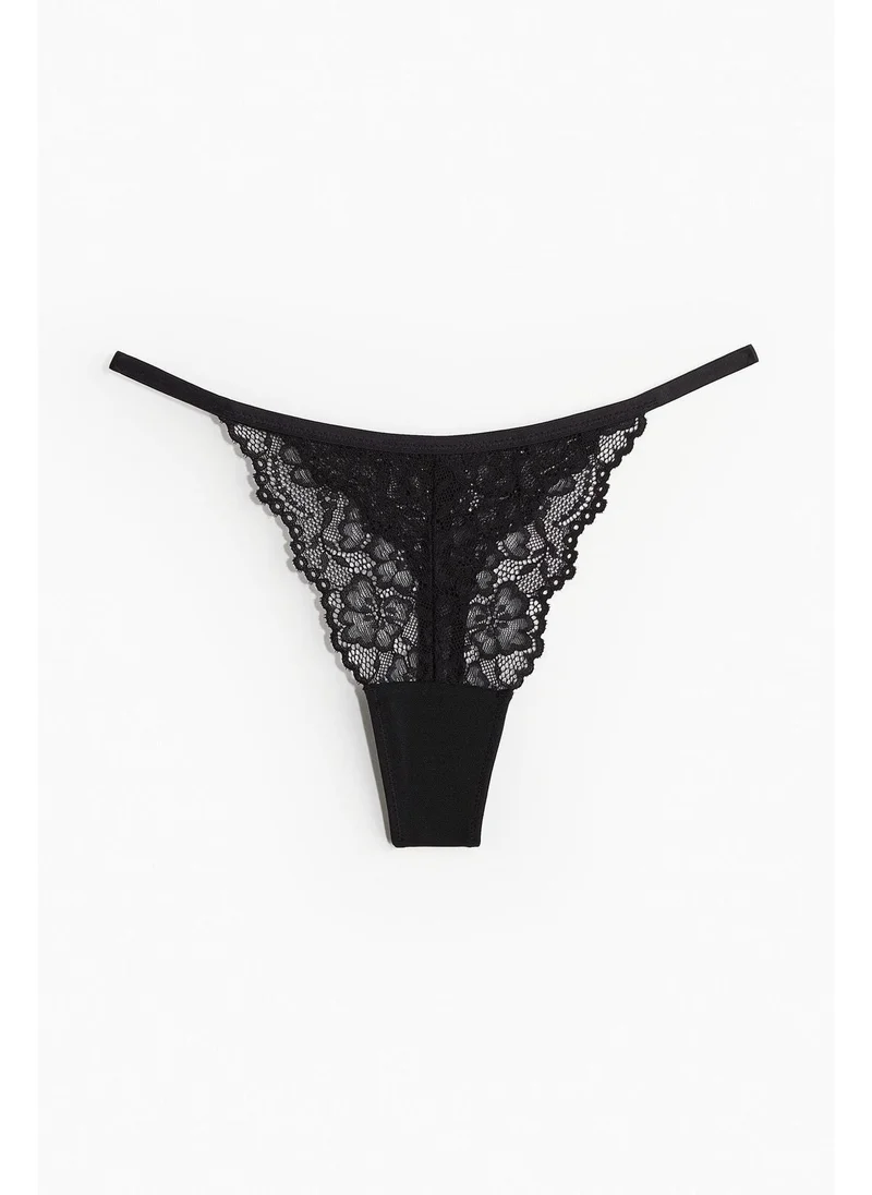 H&M 3-pack lace tanga thong briefs