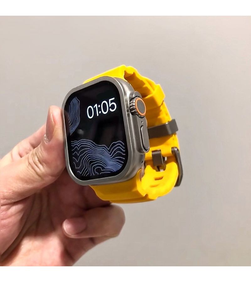 Outdoor Sports Strap For Apple Watch 10 9 8 7 6 5 4 3 2 1 SE Ultra Series 42mm 44mm 45mm 49mm 46mm Green Soft Comfortable Wristband Men Fashionable Replacement Accessory - Image 5