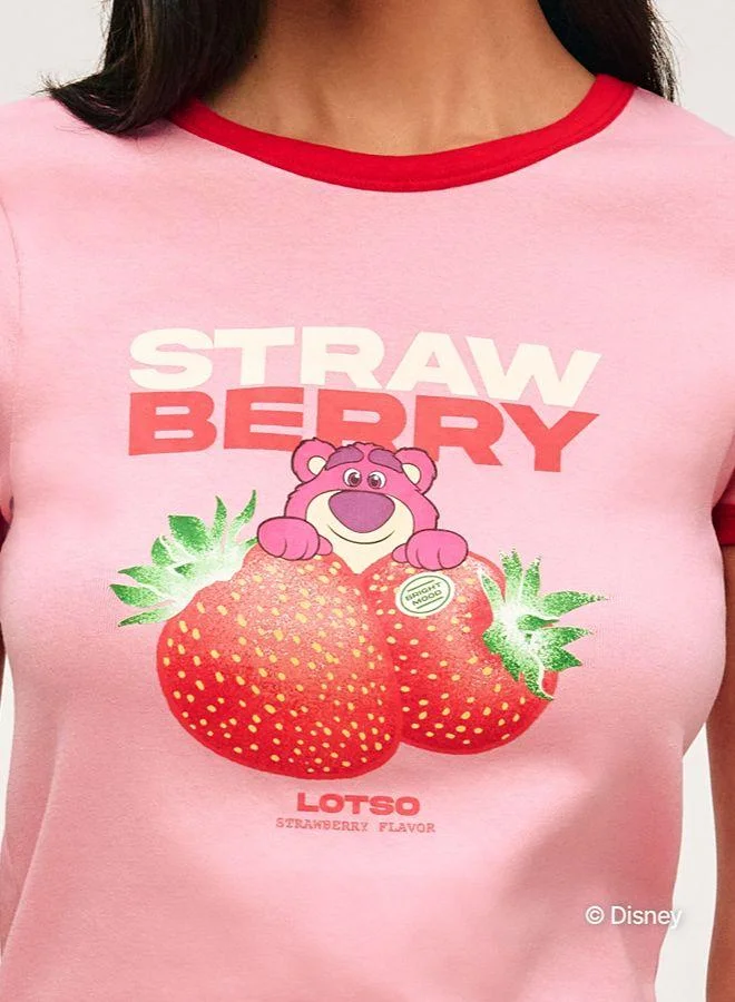 Undiz Lotso jersey T-shirt with strawberry pattern