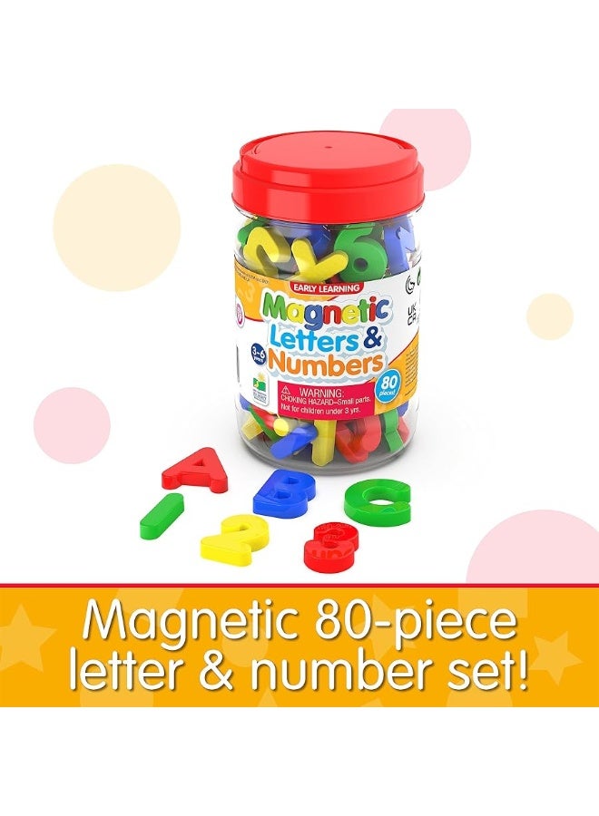 The Learning Journey: Magnetic Letters and Numbers for Toddlers - ABC 123 Alphabet Toy Magnets - 80-Piece Fridge Magnets for Kids and Toddlers - Toys & Gifts for Boys & Girls Ages 3 Years and Up - Image 5