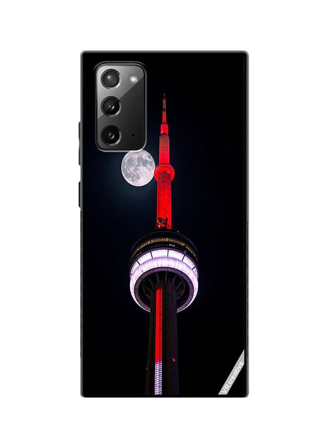 VR CREATIVE Protective Case Cover For Samsung Galaxy Note20 5G Cn Tower Lightup Red Design Multicolour - Image 1