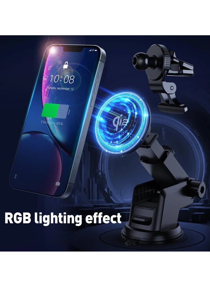 جودا قاعدة جوال JODA للسيارة ماج سيف C1 شحن لاسلكي بقوة 15 واط - Image 2