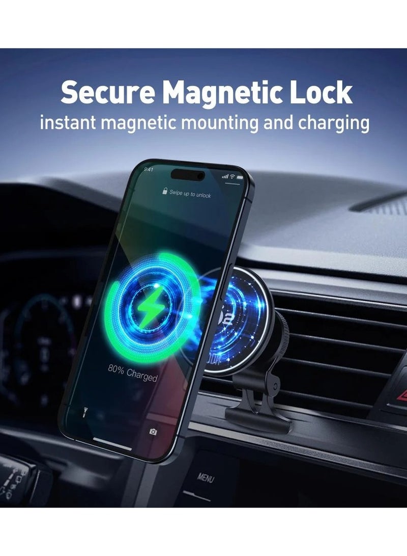 جودا قاعدة جوال JODA للسيارة ماج سيف C1 شحن لاسلكي بقوة 15 واط - Image 3