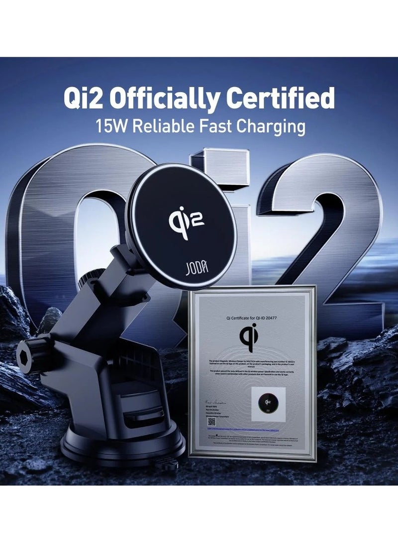 جودا قاعدة جوال JODA للسيارة ماج سيف C1 شحن لاسلكي بقوة 15 واط - Image 4