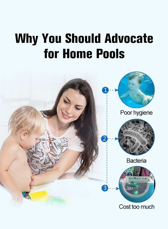 ميكسد نفخ صندوق فقاعة أسفل وسادة حمام سباحة ، حمام سباحة للأطفال جولة سميكة ، نفخ حوض استحمام الطفل ، ودائمة متعددة الوظائف نفخ حوض سباحة ، حمام سباحة الأسرة الترفيهية - Image 3