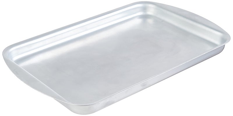 ALAhram Classic Aluminum Biscuit Sheet Set – 2-Piece Professional Baking Trays (35cm & 40cm) – Durable & Even-Heating Bakeware for Cookies, Pastries, and Roasting - Image 2