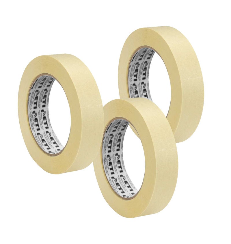 ETI Masking Tape for Carpenters & Painters 6 Rolls of 24mm X 20Mtr Each - Image 2