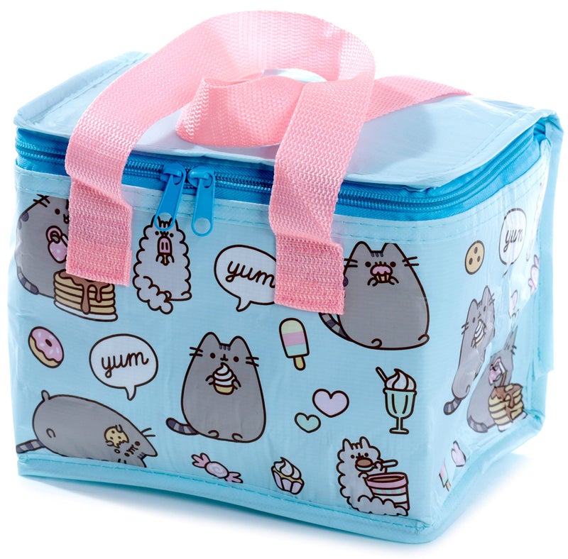 Puckator Woven Cool and Lunch Bag with Pusheen Design  Insulated Lunch Bag for Women Men Children  Lunch Box Bag for Work  School  Beach and Picnic Accessories  Childrens Lunch Box  Cool Bags