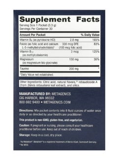 Metagenics MetaRelax Orange Citrus 30 Packets 0.11 oz 3.3 g Each  - Image 2