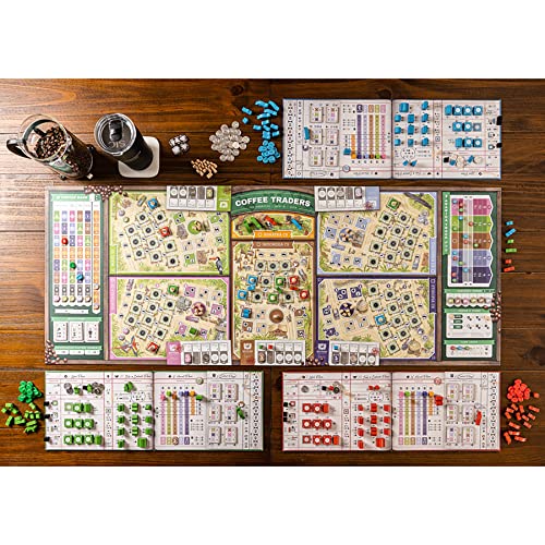 Capstone Games ألعاب كابستون: تجار القهوة - لعبة استراتيجية لوحية، 3-5 لاعبين، أعمار 12+، 120 دقيقة - Image 2