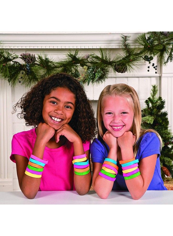 Fun Express Inspirational Sayings Bracelets (24 Pieces) (Assorted Colors) - Image 4