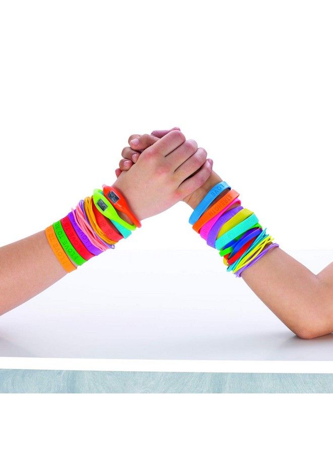 Fun Express Inspirational Sayings Bracelets (24 Pieces) (Assorted Colors) - Image 3