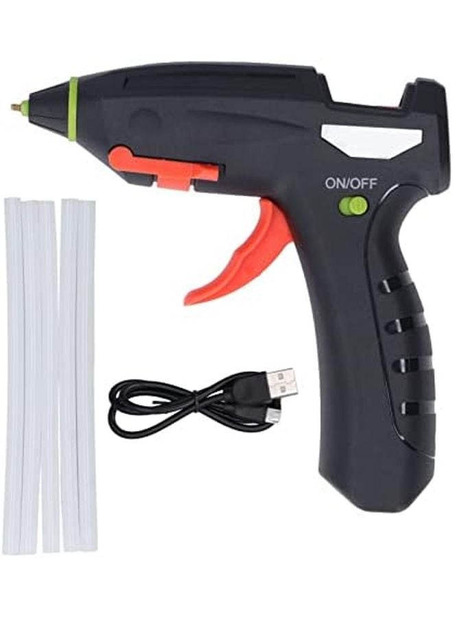 Mini USB Rechargeable Cordless Glue Gun 5Pcs Glue Sticks Lightweight Portable DIY - Image 2