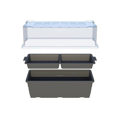 UGAOO Seed Sprouter Kit | Microgreens Growing Trays with Transparent Lid | Soil-Free Sprouter Tray for Home, Kitchen & Balcony Gardening - Image 2